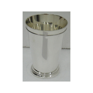 Tasses à jus menthe écologiques au design moderne verre Mojito Julep en métal plaqué argent de haute qualité à utiliser pour le mariage - Product Image 3