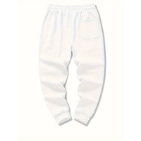 Pantalon de survêtement personnalisé pour homme, en molleton de coton respirant, coupe ample, idéal pour la gym et le sport en extérieur, grandes tailles