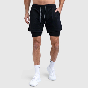 Short de survêtement baggy taille moyenne pour hommes Short de survêtement d'été en molleton doux Design personnalisé Short de coupe décontractée en coton de base à taille élastique - Product Image 1