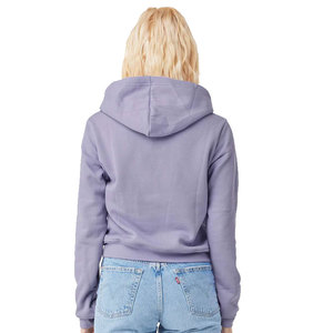 BC7502 BELLA CANVAS Sudadera con capucha corta de lana para mujer - Product Image 3