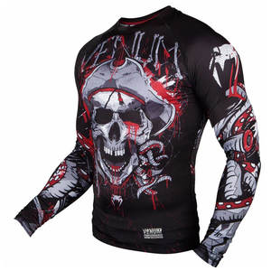 เสื้อรัดรูปแขนยาวสำหรับผู้ชายเสื้อแรชการ์ด MMA BJJ ชุดฝึกยิมออกแบบได้เองชุดกิโมโน Jitsu สำหรับผู้ชาย - Product Image 3