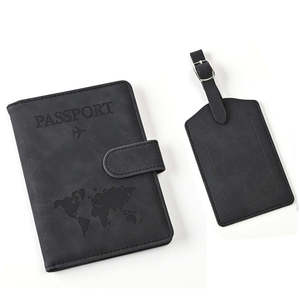 Premium <b>Leather</b> <b>Passport</b> <b>Cover</b> Stylish, Durable & Travel-Ready RFID Protection Perfect Gift for Travelers & Jetsetters - Product Image 1