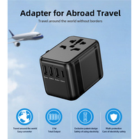 Adaptor Konverter Colokan Universal AC Tipe-C Port DC PD 3 Port USB 100W 5V 2A Output Proteksi Keamanan & Proteksi Pengisian Berlebih