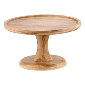 Présentoir à gâteau traditionnel en bois avec une touche d'antiquité pour les événements familiaux de boulangerie ou la décoration de table à dessert classique - Product Image 5