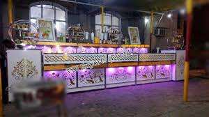 Brown & White Ply & Wooden Midst Catering Buffet Counter Premium Durable Display Table King - Product Image 4