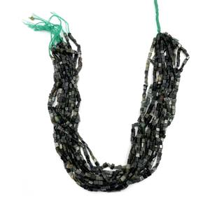 Perles de pierres précieuses de tourmaline verte naturelle 13 pouces 29 CT perles de pierres précieuses polies pour la fabrication de bijoux - Product Image 1