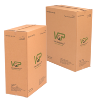 Boîtes en carton ondulé à double paroi utilisant du papier carton prêt à expédier avec logo personnalisé fabriqué par un fabricant du Vietnam