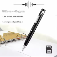 Enregistreur vocal numérique portable en métal certifié CE FCC ROHS avec charge rapide USB-C, écouteurs, carte SD, audio WAV, 64 Go, 600 minutes d'enregistrement