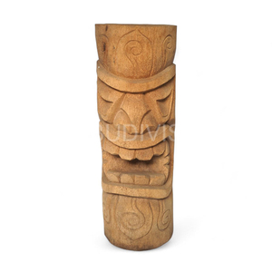 Tall Tribal Tiki Wooden Coffee <b>Stool</b> Handmade Ethnic Furniture for Wholesale Interior <b>and</b> Tropical Display - Product Image 1