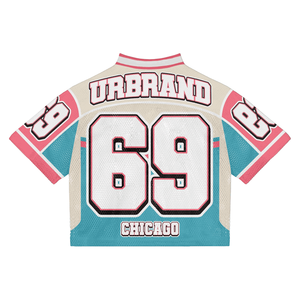 Boxy เสื้อฟุตบอลตาข่ายสำหรับผู้ชายเสื้อเจอร์ซีย์ฟุตบอลแบบตาข่ายแห้งเร็วเสื้อเจอร์ซีย์ฟุตบอลขนาดใหญ่เสื้อฟุตบอลบาสเก็ตบอล - Product Image 2