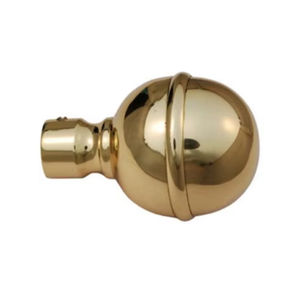 Embouts de tringle à rideau décoratifs en laiton poli, faciles à installer, style antique CO - Product Image 1