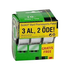Scotch Magic 8-1975c3 taglia nastro 19mm x 7.5m. Compra 3 paga 2