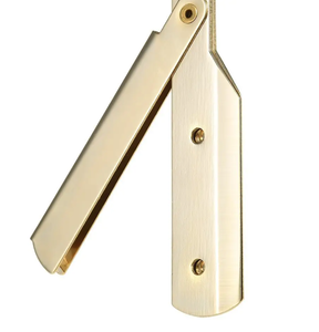 Rasoirs de barbier pliants manuels à lame unique plaqués or pour le rasage du visage du bikini dans les salons par IMANS - Product Image 5