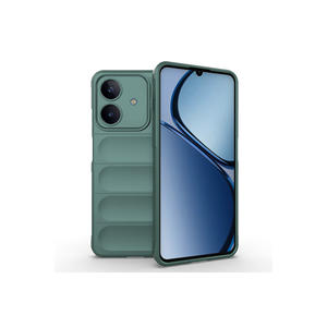 Funda de silicona TPU flexible negra al por mayor para Realme C63, cubierta trasera protectora con diseño étnico hueco, antihuellas. - Product Image 2