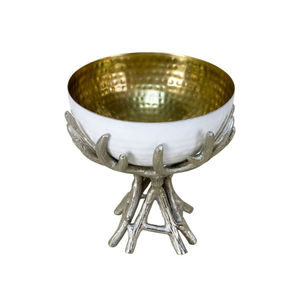 Cuenco de Mesa de Metal Artesanal, Centro de Mesa de Diseño de Lujo, Decoración Moderna para Sala de Estar, Comedor y Espacio de Estar - Product Image 6