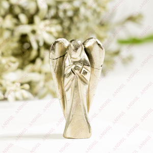 Hermosos ángeles pequeños de pirita de 2 pulgadas, cristales curativos naturales pulidos para decoración energética y meditación, a precio de mayoreo. - Product Image 3