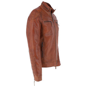 Chaqueta de cuero para hombre al por mayor a precio bajo, ropa informal de talla grande, chaqueta de cuero a la moda, chaquetas de cuero para hombre hechas en Pakistán - Product Image 4