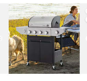 NUEVA Parrilla de Propano con 4 Quemadores, Capacidad para 5 Personas, Quemador de Gas de Acero Inoxidable, 46,500 BTU para Cocinar al Aire Libre en Patio o Jardín - Product Image 2