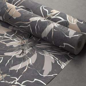 Papel pintado de vinilo de Venta caliente de flores de diseño moderno para base no tejida de cocina para apartamento de suministro al por mayor del fabricante - Product Image 4