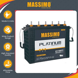 Nouvelle arrivée en stock Batterie au plomb-acide tubulaire haute efficacité certifiée ISO MASSIMO 100AH 12V de fabrication indienne - Product Image 2