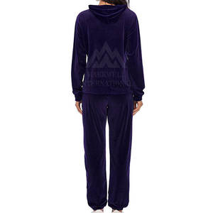 OEM Service Hot Sale <b>Women</b> <b>Velour</b> <b>Tracksuits</b> Wholesale Price Customized Logo <b>Women</b> <b>Velour</b> <b>Tracksuit</b> For Sale - Product Image 2