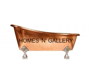 Bañera independiente de cobre macizo hecha en la India Diseño elegante con características elegantes Calidad estándar para uso en el baño - Product Image 1