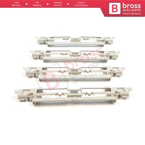 BSR545-1 4 Pieces Roof Rail Trim Strip Carrier Cover Rack <b>Plug</b> Lid Beige for Astra H 2004-2014 Zafira B 2005-2015 - Product Image 3