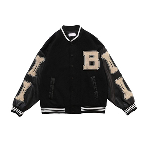 Chaqueta Varsity Deportiva para Hombre con Cuello Alto, Nueva Colección 2025, Servicio OEM ODM de Alta Calidad Personalizado al por Mayor, Tendencia Principal - Product Image 3