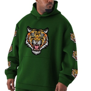 OEM Hombres Slim Fit Jogging Chándal Conjunto Bordado Jersey Sudadera con capucha Cordón frontal Color sólido Pantalones de chándal para niños completo - Product Image 1