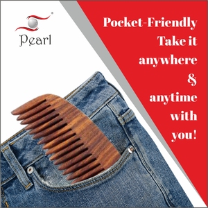 Factory Direct Customizable Wooden <b>Beard</b> Comb Men's Hair Styling Wood Handle with Logo Availability - Product Image 1