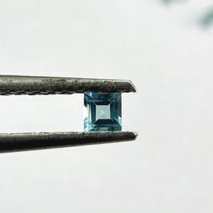 Tourmaline bleue naturelle de 2 mm, taille carrée à facettes, pierre précieuse de haute qualité pour bijoux par JAIPURI GEMS - Product Image 2