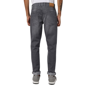 Wholesale Custom Lightweight High-<b>Waist</b> <b>Elastic</b> <b>Waist</b> <b>Men's</b> <b>Jeans</b> Breathable Straight Regular Fit Soft Smooth Service Breathable - Product Image 2