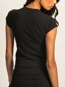 Camiseta de Verano para Mujer, Tejido Suave 100% Algodón, Corte Regular, Cuello Redondo, Mangas Cortas, Anti-Pilling, Estilo Casual y Moderno - Product Image 5