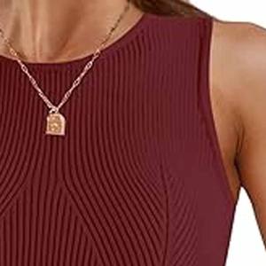 Wholesale Sportswear Good Feedback Soft <b>Material</b> Smooth Touch Breathable Yoga Tank Top for Woman made by Dressports - Product Image 2