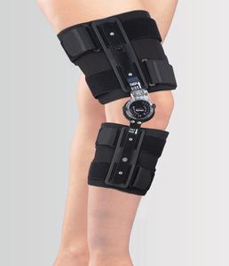 Comfortable R.O.M. Knee Brace 18 Inch 46cm with Adjustable Range Control Hinges Soft <b>Cushion</b> <b>Padding</b> and Durable Support Design - Product Image 1