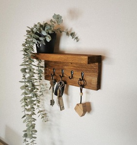 Porte-clés en bois minimaliste de qualité export pour une utilisation moderne à la maison, adapté au couloir et à la chambre, disponible au prix d'exportation - Product Image 6