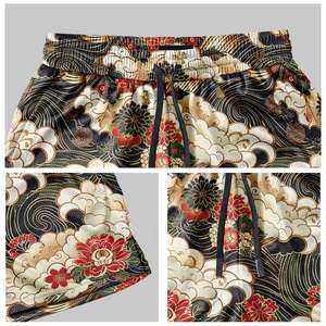 Shorts de sport en toile personnalisés de haute qualité pour hommes, avec cordon de serrage, imprimés par sublimation, longueur genou, pour Muay Thai - Product Image 5
