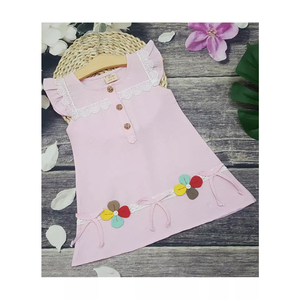 ชุดเดรสเด็กผู้หญิงลายดอกไม้,เดรสสำหรับฤดูร้อนพิมพ์ลายจำนวนมาก - Product Image 1