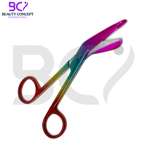 พื้นฐานของการดำเนินงานการผ่าตัดกรรไกรสแตนเลสจับผ้าพันแผลหลายสี - Product Image 4