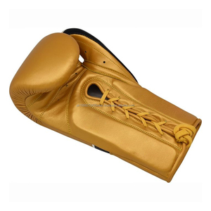 Guantes de Boxeo Dorados de PU con Cierre de Velcro para Adultos, Diseño Transpirable - Product Image 2