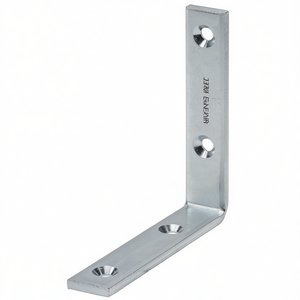 VORMANN Heavy-Duty Blue Zinc-Plated Steel Angle Bracket 60mm Length 20mm Width 3mm Thickness 4.5mm Hole Storage Holders <b>Racks</b> - Product Image 3