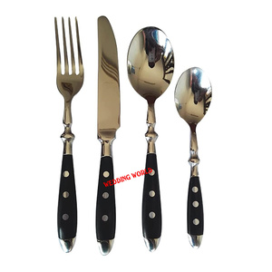 Set of Five Metal Cutlery Excellent Quality handmade Flatware <b>Caddy</b> Customized Size Designer Metal Cutlery - Product Image 2