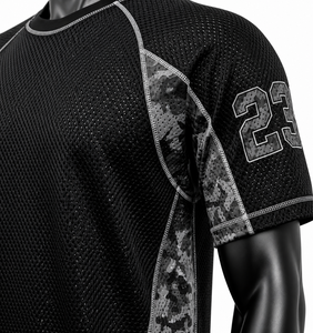 Camiseta Deportiva de Malla Personalizada para Hombre, Transpirable, de Secado Rápido, para Entrenamiento Atlético, OEM, ODM, Venta al Por Mayor, Ropa de Equipo - Product Image 4