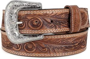 Cinturón de Cuero Genuino Estilo Western Hecho a Mano Ligero con Hebilla de Aleación de Piel de Vaca Ecológico Venta al por Mayor OEM - Product Image 2