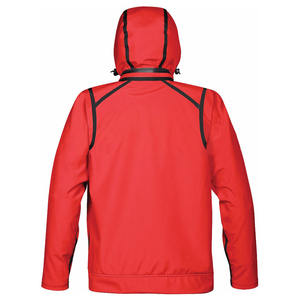Veste coupe-vent softshell imperméable de haute qualité avec capuche Vêtements de sport zippés d'extérieur Logo personnalisé OEM Vente en gros - Product Image 3