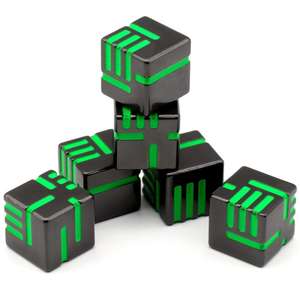 Juego de mesa de dados metálicos personalizados de 6 piezas, muy vendido. - Product Image 4