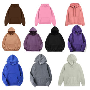 Sweat-shirt à capuche uni teint en couleur unie pour femmes coupe surdimensionnée 320GSM polaire fournisseur de gros sweats à capuche décontractés OEM avec logo de marque personnalisé - Product Image 6