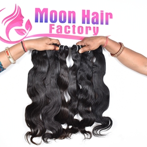 Extensions de cheveux humains de luxe, type Temple Indien, avec closure souple, ondulations naturelles, cuticules alignées, douceur, exportées directement de l'usine par commande en ligne - Product Image 2