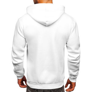 Sudadera con capucha en blanco personalizada al por mayor, Jersey polar OEM para hombre, ropa de calle, Sudadera con capucha de peso pesado de gran tamaño con estampado bordado personalizado - Product Image 3