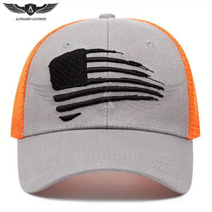 Produit le plus vendu Casquette de baseball personnalisée brodée Casquettes de camionneur à couleur contrastée Casquettes de sport respirantes réglables de rue - Product Image 4